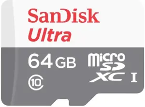Memória Micro SDXC Ultra SanDisk 64GB 100MB/s 2x1