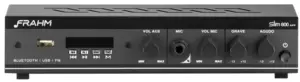 Receiver Amplificador Frahm Slim 800 APP USB/FM/BT Bivolt Negro