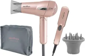 Kit Travel Rose Gold Britânia Secador y Planchita - (Bivolt)