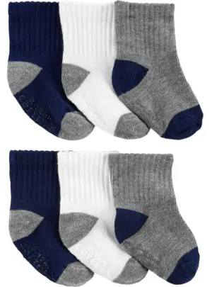 Media Infantil Carter's 1H798510 - Masculina (6 Pares)