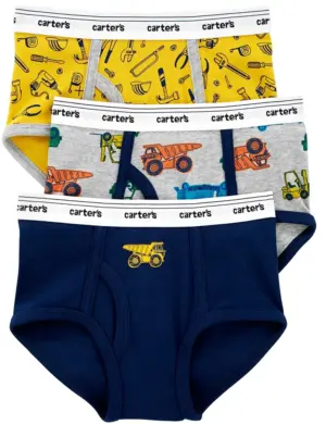 Boxer Infantil Carter's 3J281910 - Masculina (3 Unidades)