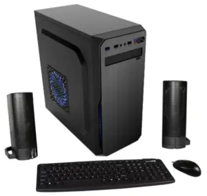 Gabinete ATX Satellite K701 Kit Barebone Teclado, Mouse e Speaker Español
