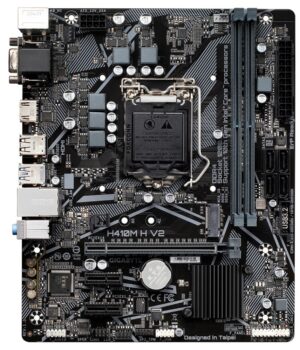 Placa Madre Gigabyte H410M-H V2 LGA1200/2xDDR4/PCI-E/M.2/HDMI/VGA/USB/SATA