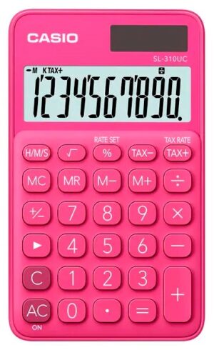 Calculadora Casio SL-310UC-RD (10 Dígitos)