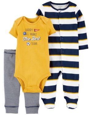 Conjunto Carter's 1L761510 - Masculino (3 Piezas)