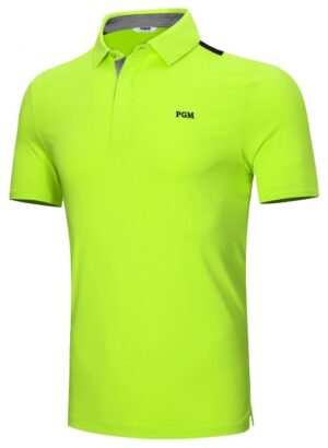 Outlet Camiseta Polo PGM YF392 Verde Fluorescente - Masculino