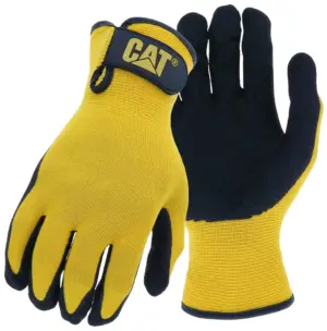 Guantes Caterpillar String Knit CAT017416L Negro/Amarillo