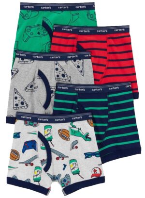 Boxer Infantil Carter's 3K589010 - Masculino (5 Unidades)