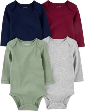 Body para bebé Carter's 1O014010 - Masculino (4 unidades)