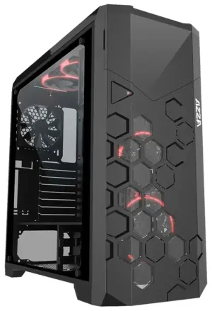 Gabinete Gamer Azza Storm 6000B ARGB Lateral de Vidrio (Sin Fuente) Negro
