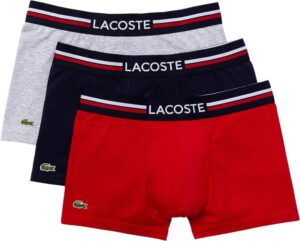 Boxer Lacoste 5H3386-23 W34 Masculino (3 Unidades)