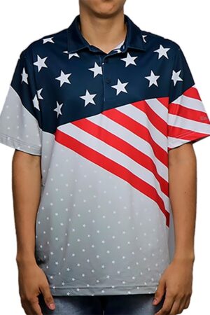 Outlet Camiseta Polo Walter Hagen MGA11490 Azul/Gris - Masculina