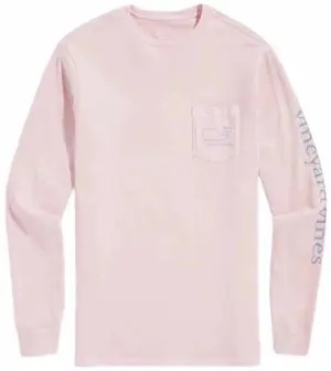 Outlet Camiseta Manga Larga Vineyard Vines 1V018254 Rosado - Femenina