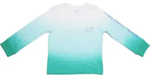 Outlet Camiseta manga larga Vineyard Vines 7V001498 Blanco/verde Femenina