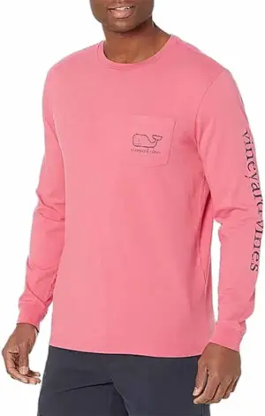 Outlet Camiseta Manga Larga Vineyard Vines 1V018763 Rosado - Masculina