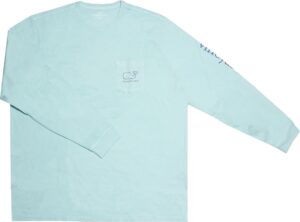Outlet Camiseta manga larga Vineyard Vines 1V016563 Masculina - Verde agua