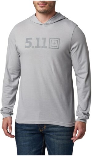 Camiseta con capucha 5.11 Tactical Hoodie 76165-020 Titan Grey - Masculina