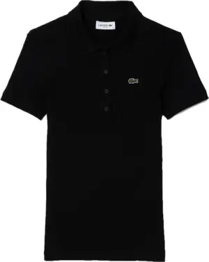 Camiseta Polo Lacoste DF53772370V Femenino Negro