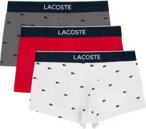Boxer Lacoste 5H1904-23 JBI - Masculino (3 Unidades)