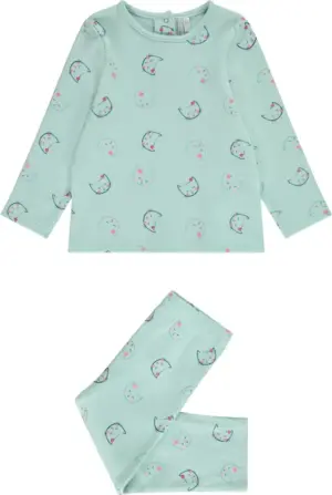 Conjunto Pijama Para Bebé Orchestra HB010D-BLC - Femenino (2 Piezas)
