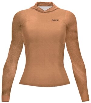 Camiseta Sunflex Confort Dry UV50+ Femenina - Marrón