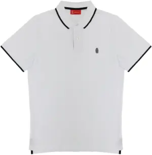 Camiseta Polo Hydrant Premium PH00001 Blanco/Negro - Masculina