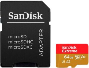 Memoria SanDisk MicroSDXC Extreme SDSQXAH-064G-GN6MA UHS-I 64GB 170MB/s