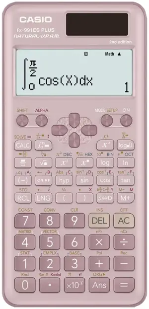 Calculadora Científica Casio FX-991ES Plus-PK 2da Edición Rosada