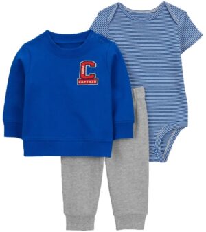 Conjunto Carter's 1Q428610 - Masculino (3 piezas)