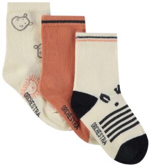 Medias para bebé Orchestra ALAMQU-ECR - Masculina (3 Pares)