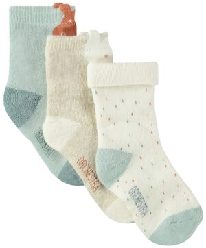 Medias para bebé Orchestra ANAO7D-BGM - Masculina (3 Pares)