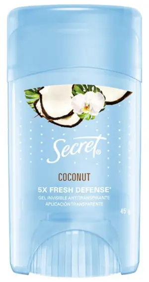 Desodorante Secret Coconut 5X Fresh Defense - 45g