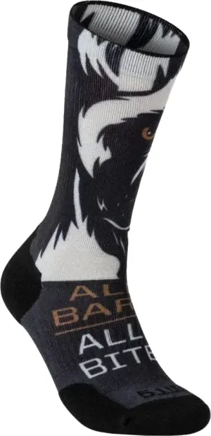 Medias 5.11 Tactical Sock & Awe Crew All Bark Zoom 10041DP-019 Black (1 Par)