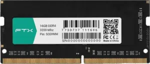 Memoria para Notebook RAM FTX 16GB 3200MHz DDR4