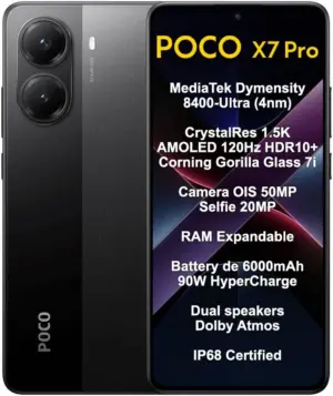 Smartphone Xiaomi Poco X7 Pro 5G Dual Sim 6.67" 12GB/256GB Black (Global)