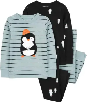 Pijama Carter's Pinguino 1R492810 - Masculino (4 piezas)