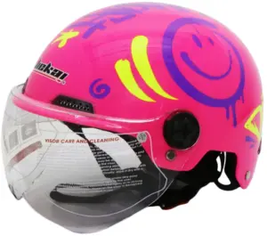 Casco para Moto Jiekai JK-609 F1 - Neon Fuchsia Graphic