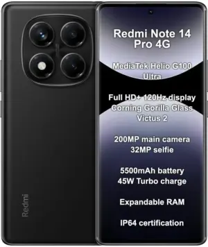 Smartphone Xiaomi Redmi Note 14 Pro LTE Dual Sim 6.67" 12GB/512GB Black (Global)