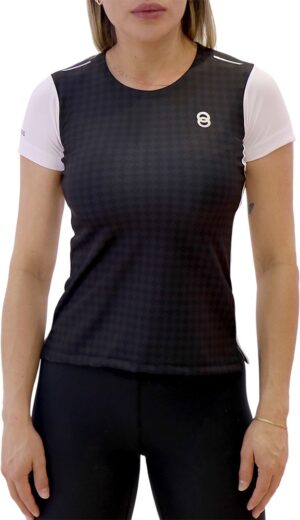 Camiseta Joog Dynamic Negro/Blanco Femenina