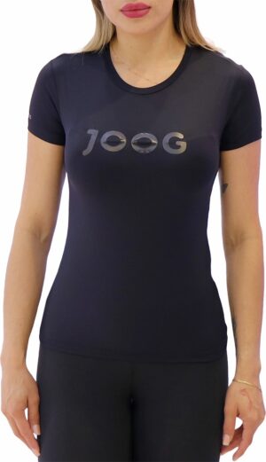 Camiseta Joog Basica Poliamida Negra Femenina