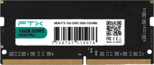 Memoria para Notebook RAM FTX 16GB 5600MHz DDR5