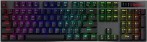 Teclado Gaming Redragon Dharma Pro K556RGB-PRO (Inglés - 3 Modos) Switch Rojo