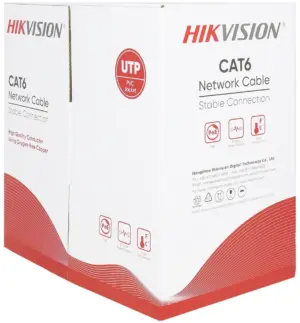 Cable de Red UTP Hikvision DS-1LN6UZC0 CAT6 Network 305m Gris