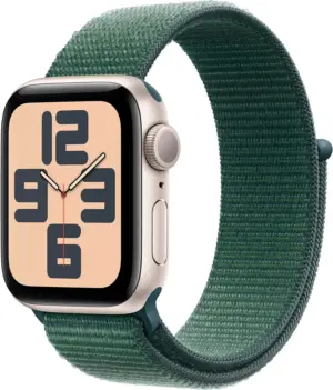 Apple Watch SE 2 (GPS) Caja Aluminio Starlight 40mm Pulsera Loop deportiva Lake Green