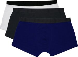 Boxer corto Hydrant BH00001 (3 Unidades) Blanco/Negro/Azul - Masculino