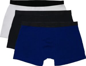 Boxer largo Hydrant BH00002 (3 Unidades) Blanco/Negro/Azul - Masculino