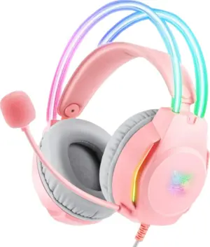 Auricular Gamer Onikuma X26 Hadset Alámbrico - Rosa