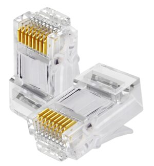 Conector RJ45 HLD Cat 5 Transparente (Vendido por unidad)