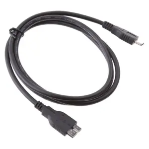 Cable HLD USB Type-C a USB Micro B Macho 1 Metro Negro