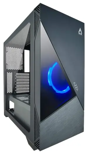 Gabinete Gaming Azza Eclipse 440 Lateral de Vidrio (Sin Fuente) Negro